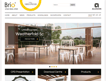 Tablet Screenshot of brio.com.au